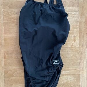 Speedo Womens Endurance Black One Piece Swimsuit